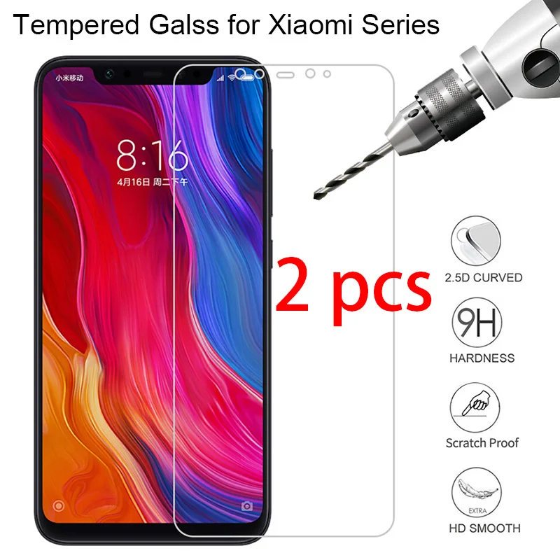 2pcs! 9H HD Screen Protector for Xiaomi Mi Mix 3 2S 2 Max 3 2 Toughed Tempered Glass Protective Glass on Xiaomi Mi Note 3 2