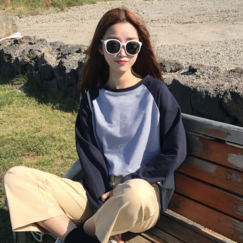 Cheap wholesale 2018 new summer  Hot selling women's fashion casual lady beautiful nice sweatshirt L374