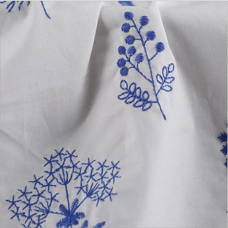 Flat embroidered cloth, plant embroidery, hand-made fashion housewares, dress decoration fabrics