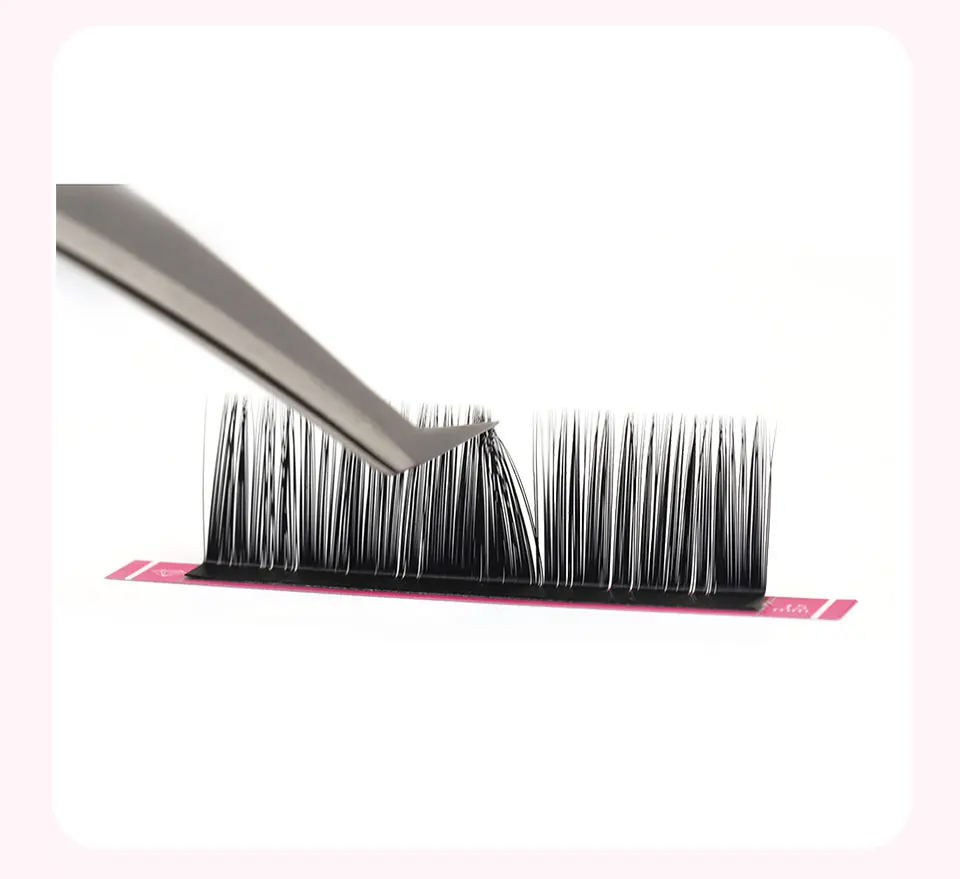 L +/LU(M) locken Falschen Wimpern Extensions Faux Nerz Lash Einzelnen Wimpern Matte Schwarz 8-15mm Gemischt Weiche N/L form Make-Up Wimpern – Detail 15