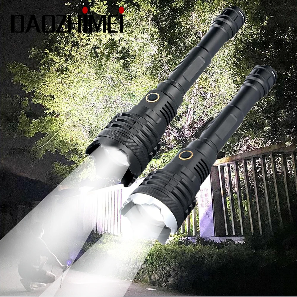 

16 Core The New Tactical Flashlight XHP110 LED Rechargeable Flash Light Zoom Outdoor Hunting Camping Light