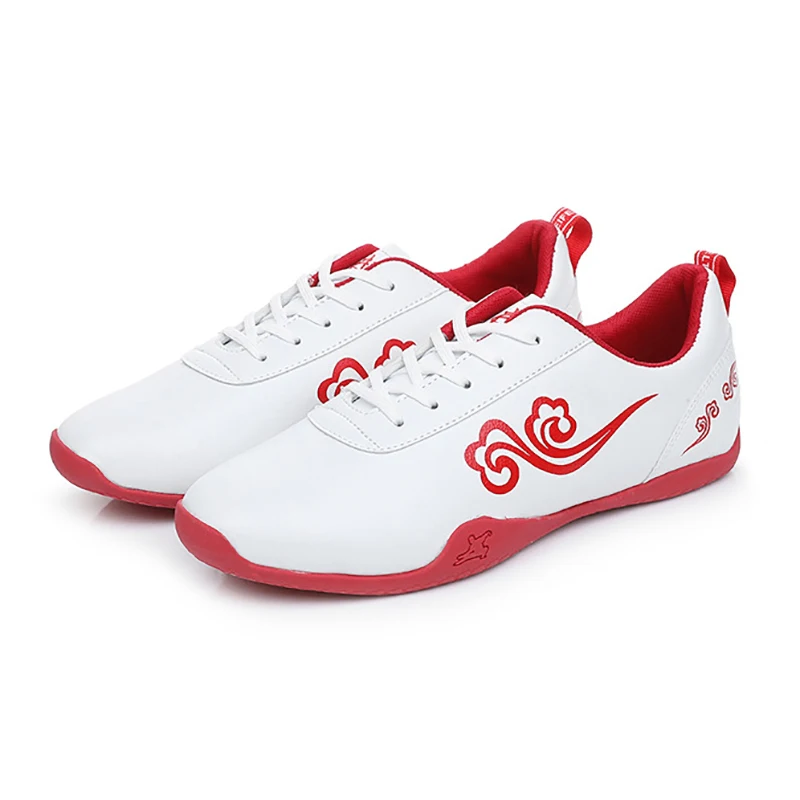 USHINE EU35-44 PU profesjonalne buty KungFu sztuki walki TaiChi Taekwondo WuShu Karate buty sportowe tenisówki dorosłych duży rozmiar