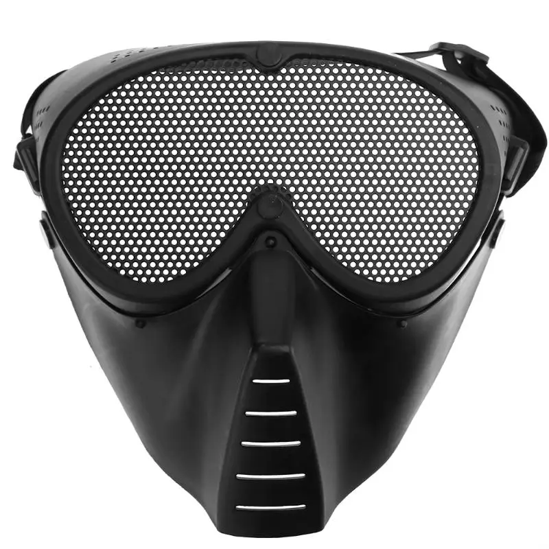 New Airsoft Full Face Paintball Mask Metal Steel Mesh Protective Mask Cosplay Hunting Shooting Wargame Military Tactical Masks