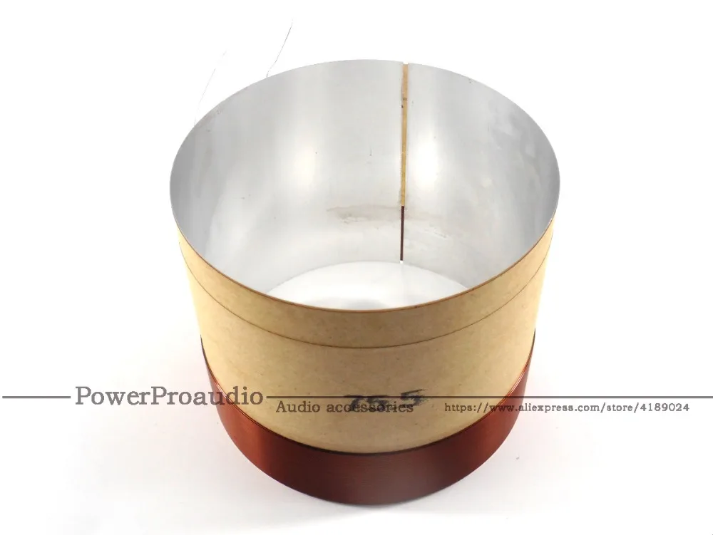 2 個 75.5 コア低音ボイスコイル Wihte アルミニウム 75.5 ミリメートル 10 インチ -18 インチサブウーファースピーカー 8OHM