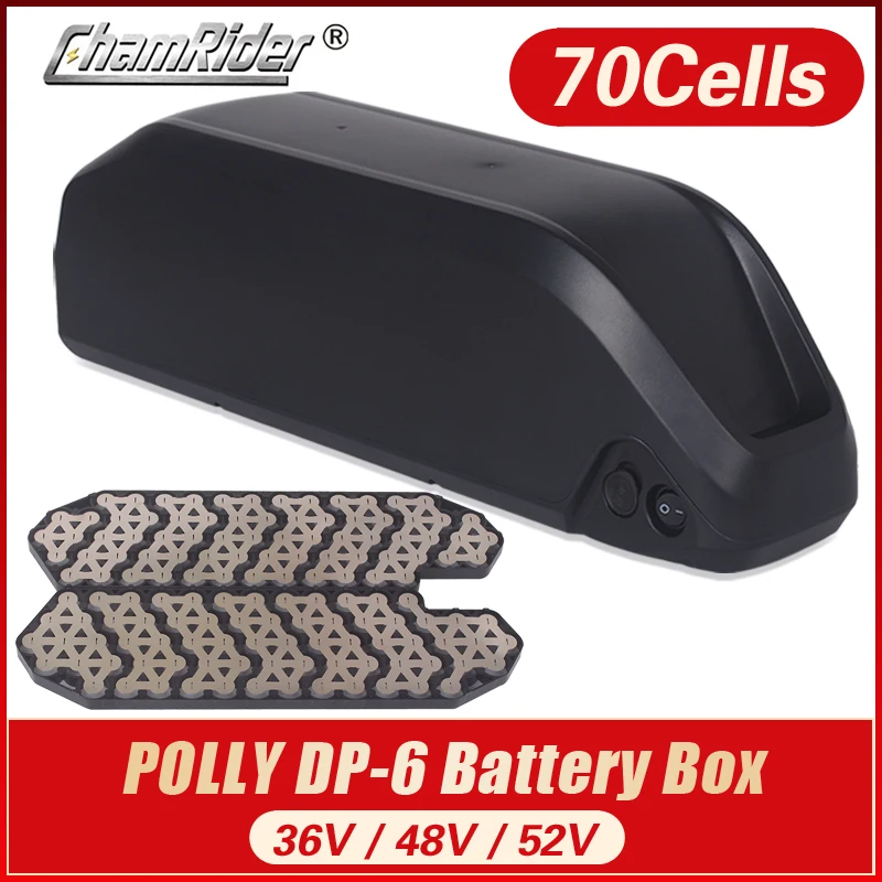 

Battery box Battery Case Polly Down Tube Downtube E-bike Electric bike 10S 6P 7P 13S 14S 5P Nickle strips 18650 cells