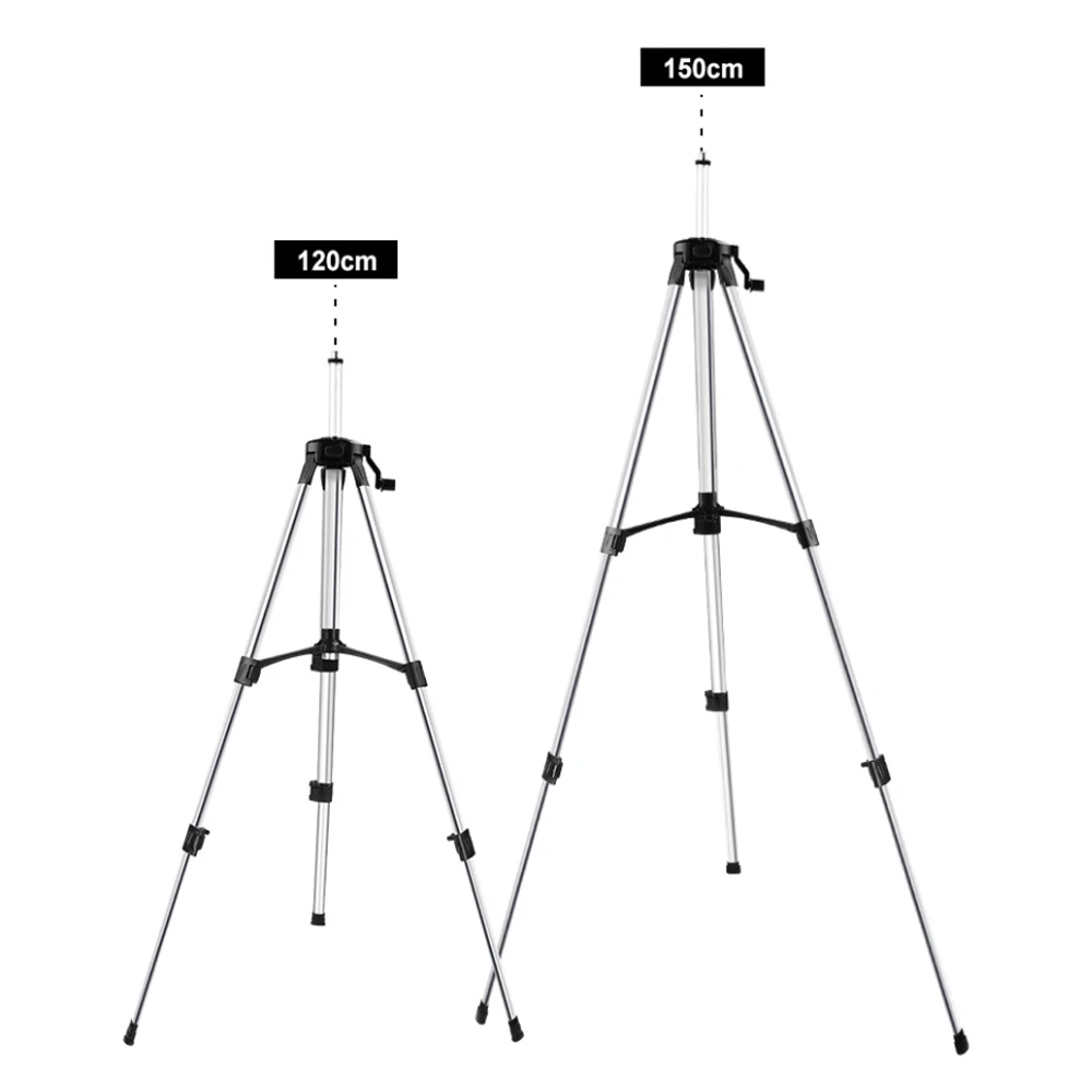 1.2M/1.5M Laser Level Tripod Adjustable Height Thicken Aluminum Tripod Stand For Self leveling Tripod