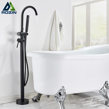 Freestanding LED Bathtub Faucet 1