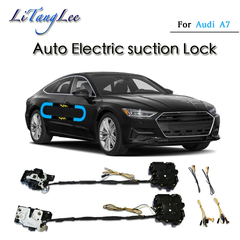 

Car Soft Close Door Latch Pass Lock Actuator Auto Electric Absorption Suction Silence Closer For Audi A7 2019~2021