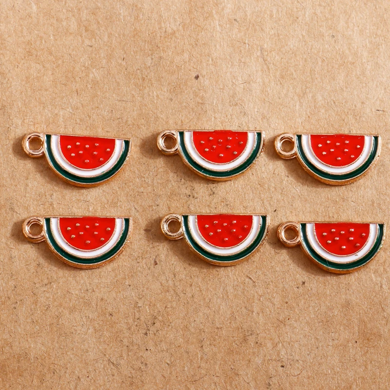 10 stücke Emaille Frucht Charms für Schmuck machen niedlichen Ananas Anhänger DIY Ohrring Halskette handgemachten Schmuck Ergebnisse – Detail 39