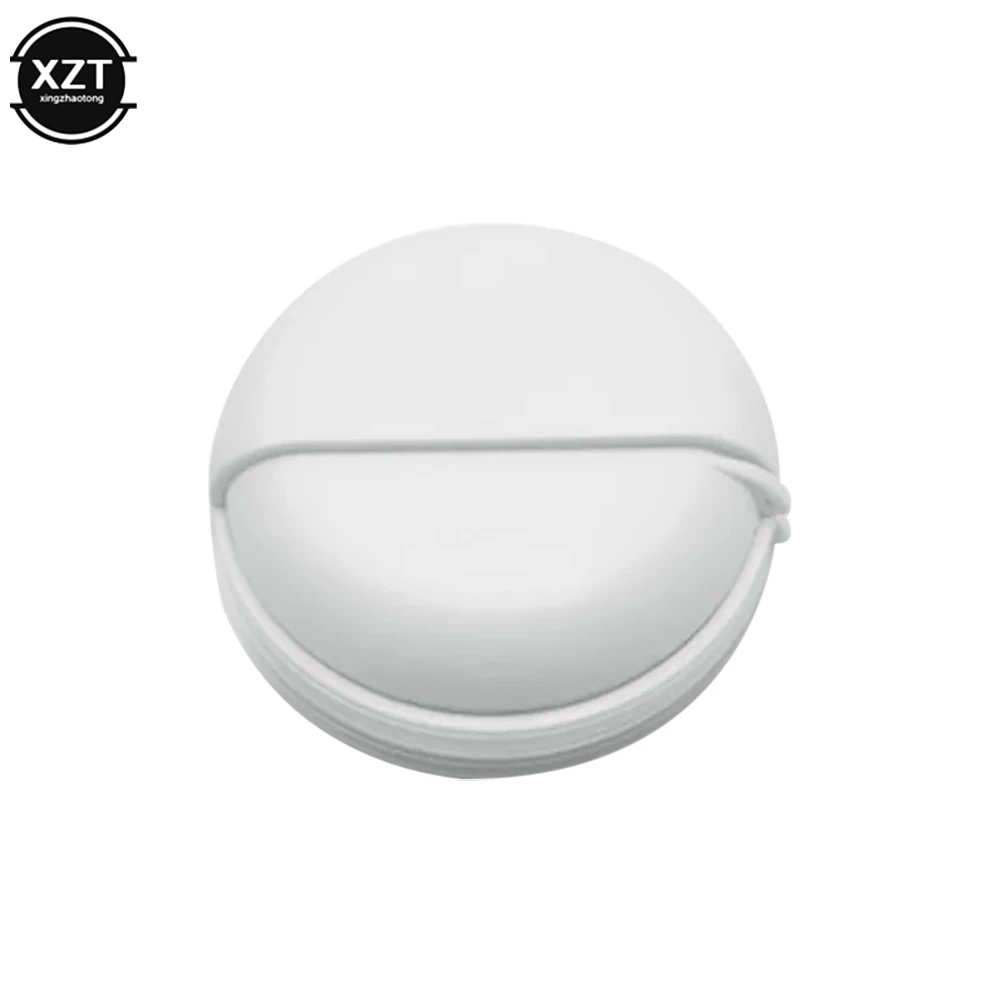 Ronde Oortelefoon Wire Box Organizer Data Lijn Kabels Storage Case Plastic Container Sieraden Hoofdtelefoon Beschermen Met Roterende Cover