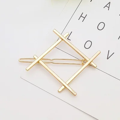 Fashion Multi-style Simple love Hair Clip Pin Metal Geometric Alloy Hairband Moon  Hairgrip Barrette GirlsWoman Hair Accessorie