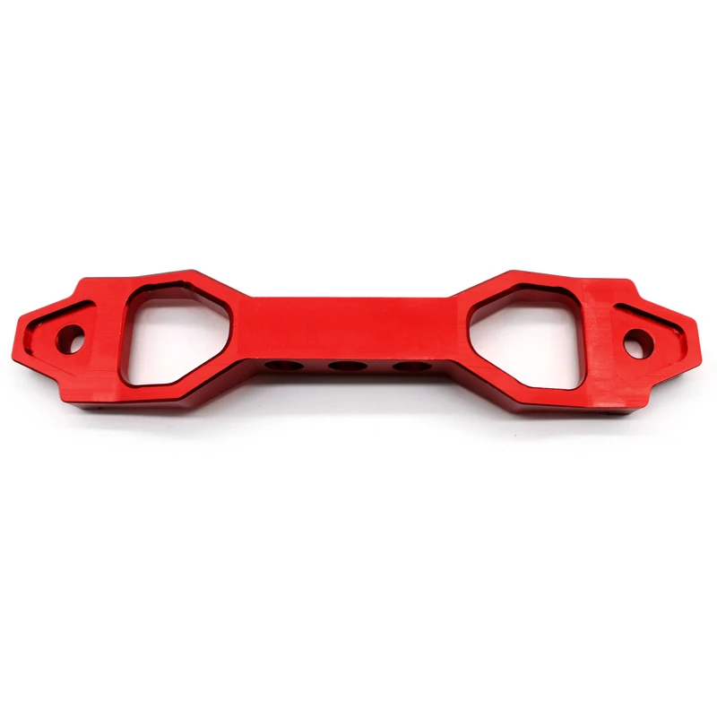 DEFT 233mm/200mm Aluminum Red Billet Aluminum Car Battery Tie Down Mount Bracket Holder Bar with Logo for Honda Civic