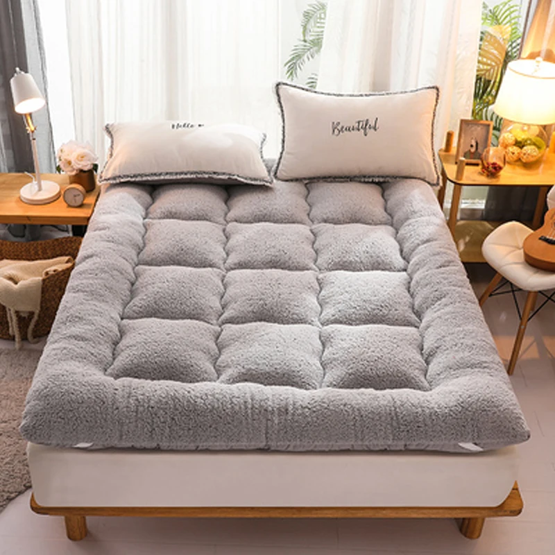 Winter warm thick mattress upholstery high quality household pad quilt tatami floor mattress lamb cashmere mat