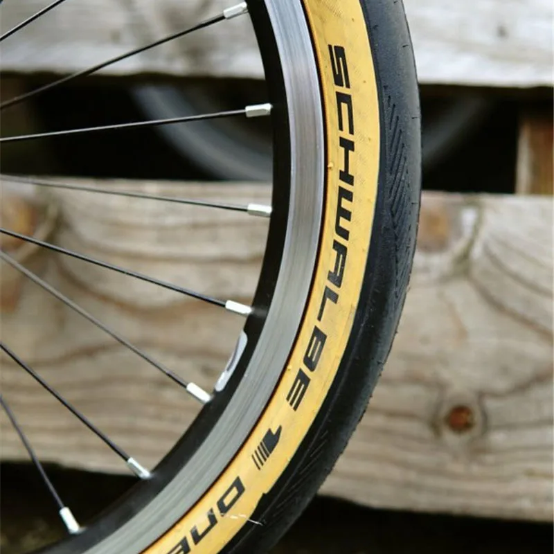 

ultralight bike 16x1.35 349 folding tire for bike 35-349 yellow edge anti puncture for brompton