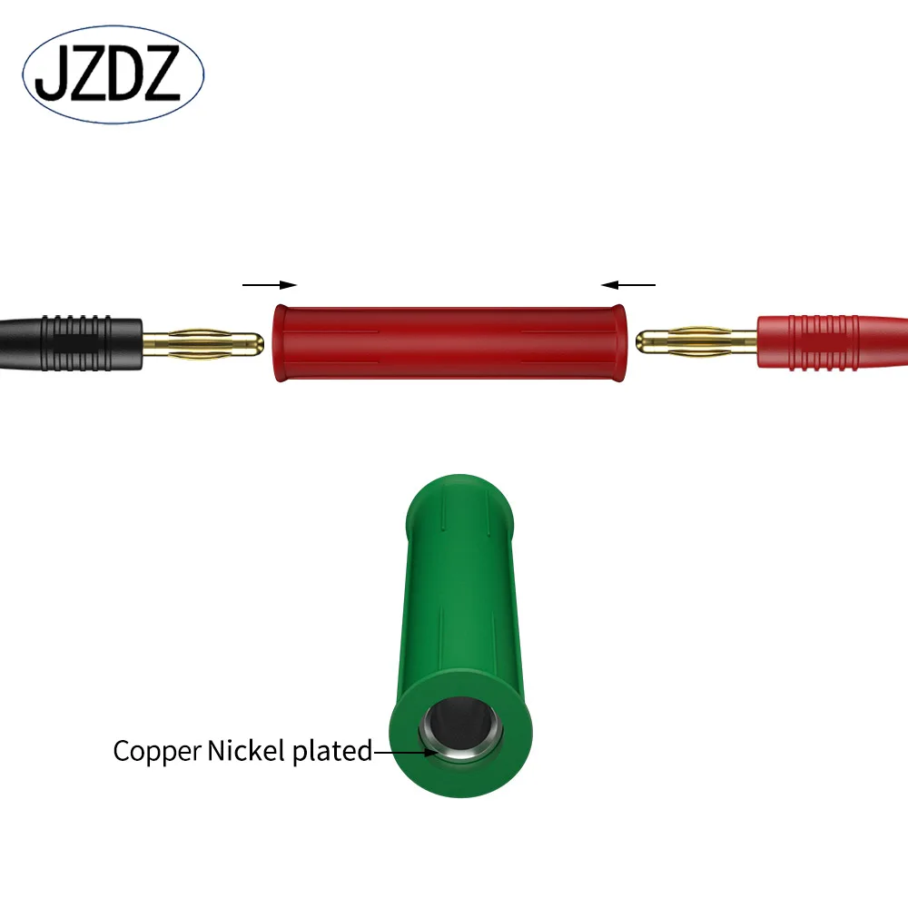 JZDZ 5ks 4MM banán nástrčkový ženské adaptér prodloužení izolovaného banán kolíček konektor konektor J.20010