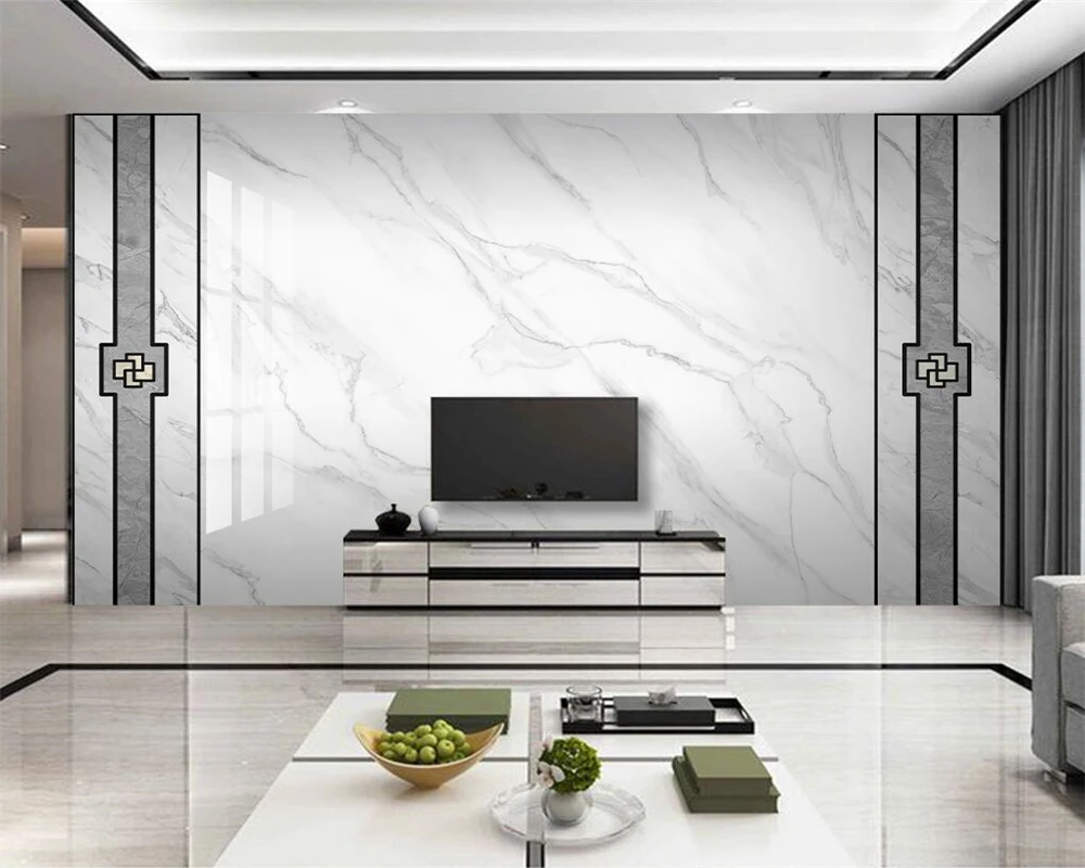 beibehang Customized modern papel de parede new marble pattern stone TV bedroom living room background wall panel wallpaper