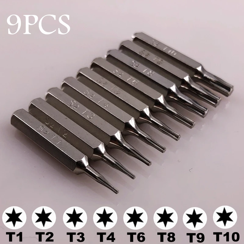 3/25 "(4mm) bity wkrętak Torx T1 T2 T3 T4 T5 T6 T8 T9 T10 PH000 Pentalobe 0.8/1.2 dla Macbook Air Pro iphone