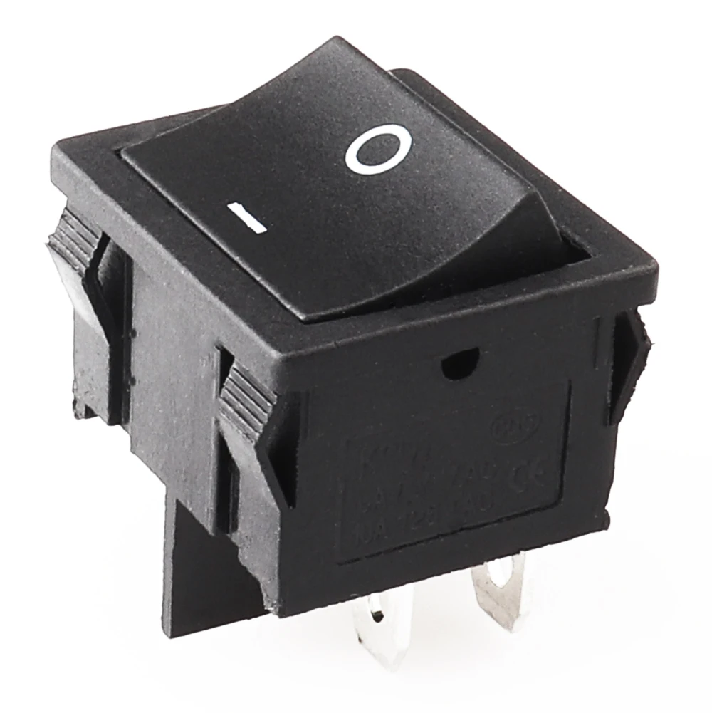 KCD5-201 Black Mechanical Boat 4way Appliance AC Rocker Switch Connector