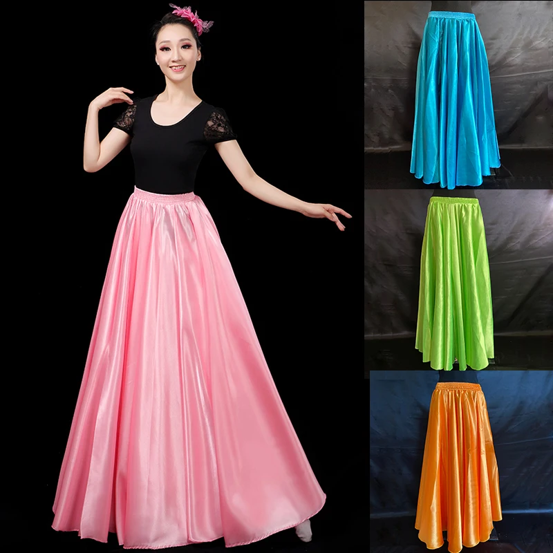 Spanish Flamenco Skirts Women Gypsy Clothes Belly Dancewear Long Skirt Stage Performance Costume Festival Bullfight Dress DL6104