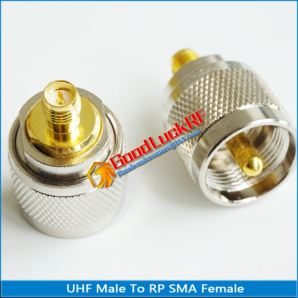 Uhf PL259 SO239 Naar Rp Sma Connector Coax Socket Uhf Male Naar Rp Sma Vrouwelijke Plug Uhf-Rp Sma messing Rechte Rf Coaxiale Adapters