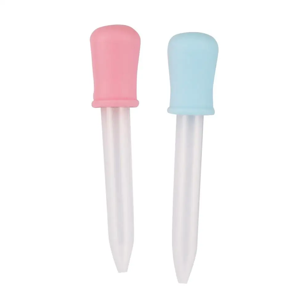 5 Pcs 5ml Small Silicone Plastic Feeding Medicine Liquid Eye Ear Graduated Pipette Dropper School Laboratory Supplies