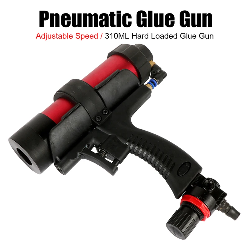 Tungfull Glass Rubber Grout Construction Tools Pneumatic Sealant Guns 310ml Air Guns Valve Silicone Sausages Caulking Tool Caulk