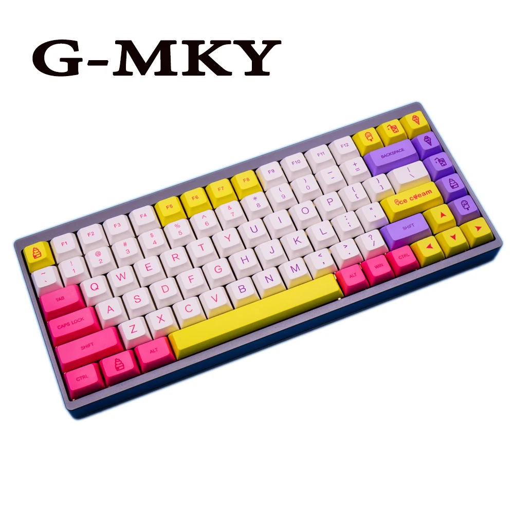 G-MKY Macaron /Ice cream Keycaps PBT Dye-sublimated Keycap XDAS profile For Filco/DUCK/Ikbc MX switch Mechanical Keyboard Keycap