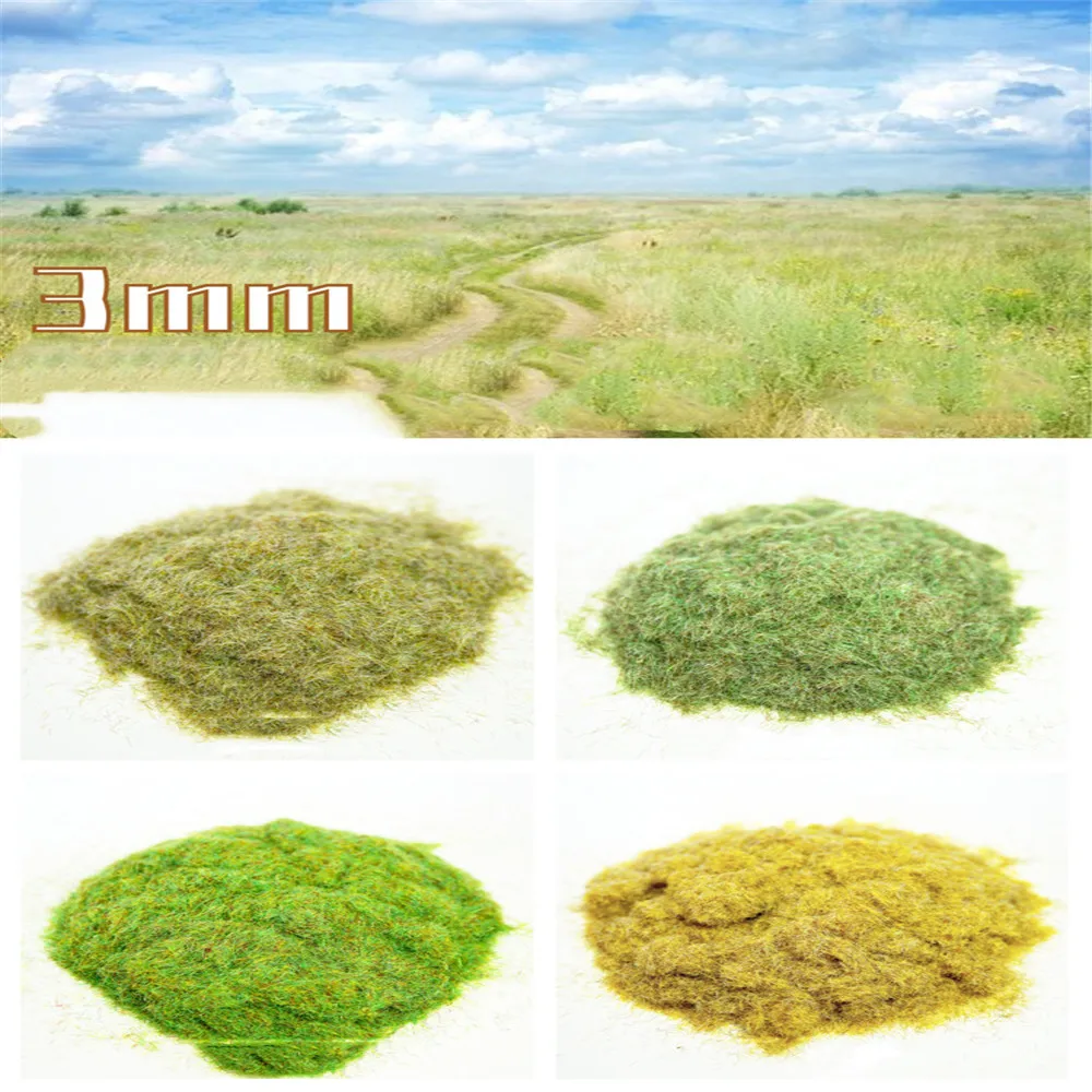 3mm Flock Plant Grass Powder Toy Multiple Colors Selection Building Sand Table Production Simulation Garden Simulation Diorama