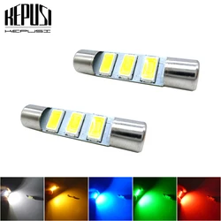 2pcs 28mm 29mm 3SMD 5630 Wedge LED Bulb C10W C5W Festoon Mirror Dome Reading Door Number Lamp white red yellow green blue