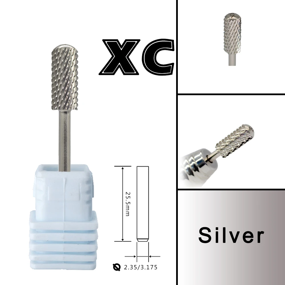 RolinStar 5,35 Kleiner runder Top-Lauf Original Stahl Hartmetall Maniküre Nagelbohrer Feilenzubehör