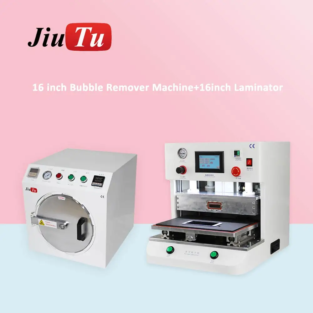 Jiutu 16 Inch Tablet Screen Front Glass Repair Vacuum OCA Laminating Machine Debubble Machine For iPhone 12 11Pro XS LCD Repair