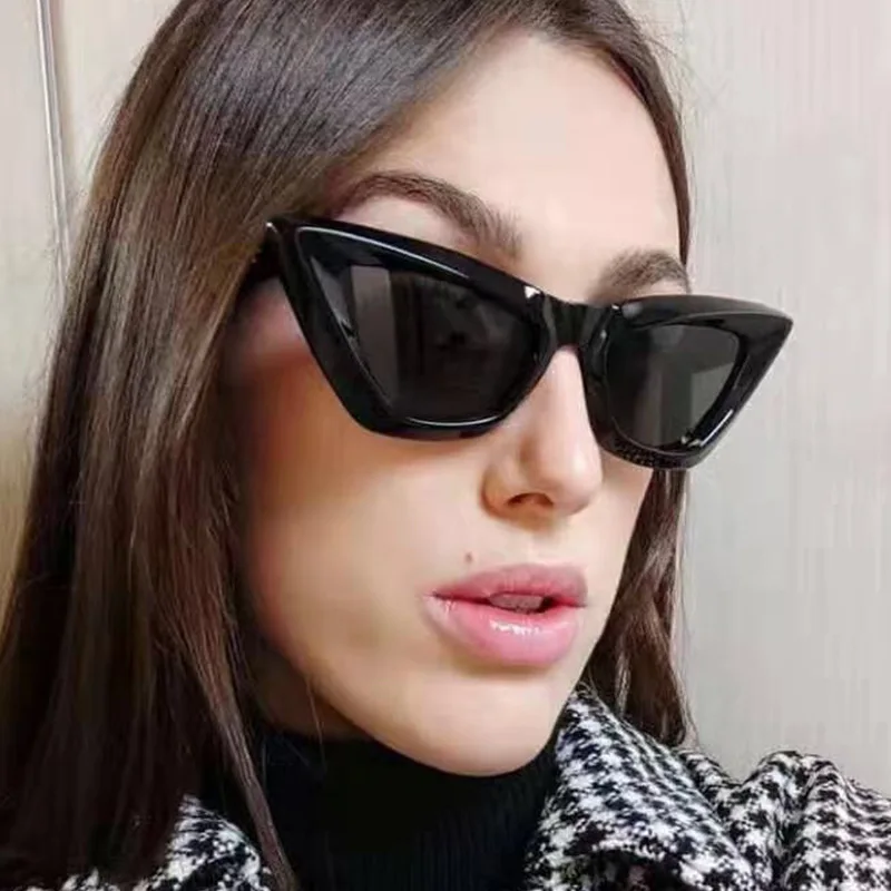 

Fashion Cute Sexy Retro Cat Eye Sunglasses Women Vintage Brand Designer Cateye Oval Sun Glasses For Female Ladies UV400