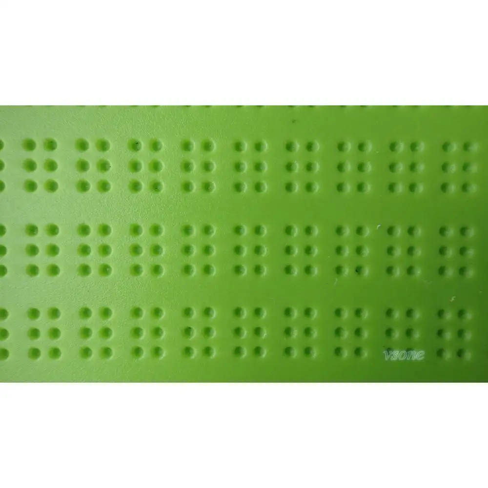 9 Lines 28 Cells Braille Writing Slate with Stylus, Write Board for Blind People (Green)