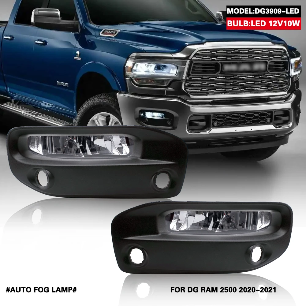 

For RAM 2500 2020-2021 Front Fog Lights Car Styling Spot Light Fog Lamps With Switch - 1SET