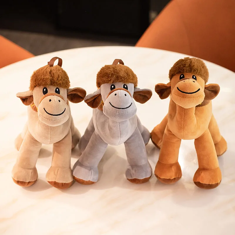 Cartoon Desert Camel Doll Plush Toys Pendant Soft Simulation Animal Stuffed Cute Plush Dolls for Baby Kids Birthday Gifts