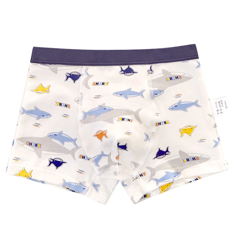 Cotton Shark Boy Underwear Boxer Graphic Boy Shorts Children Underpants Kids Clothes for 3 4 6 8 10 12 14 Years Old 2032