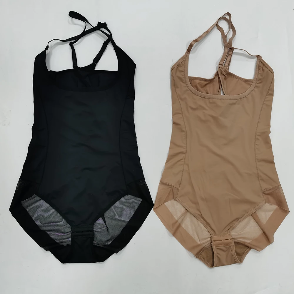 Syncshaping 621 Bodysuit Women Sexy Lingerie Plus Size Black Mesh Body Shapewear Bustier and Corset Convenient Open Underwear