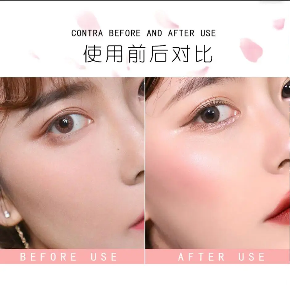 6 ألوان هيغليغتر الوجه البرونزر لوحة ماكياج الوجه توهج كونتور لامع مسحوق المنور تسليط الضوء على مستحضرات التجميل T2050