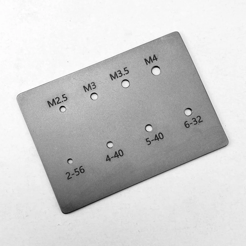 1piece Thread Measuring Card , DIY Tool Accessories Screw Measuring Ruler, DIY Folding Knife Screw Measuring Tool Card