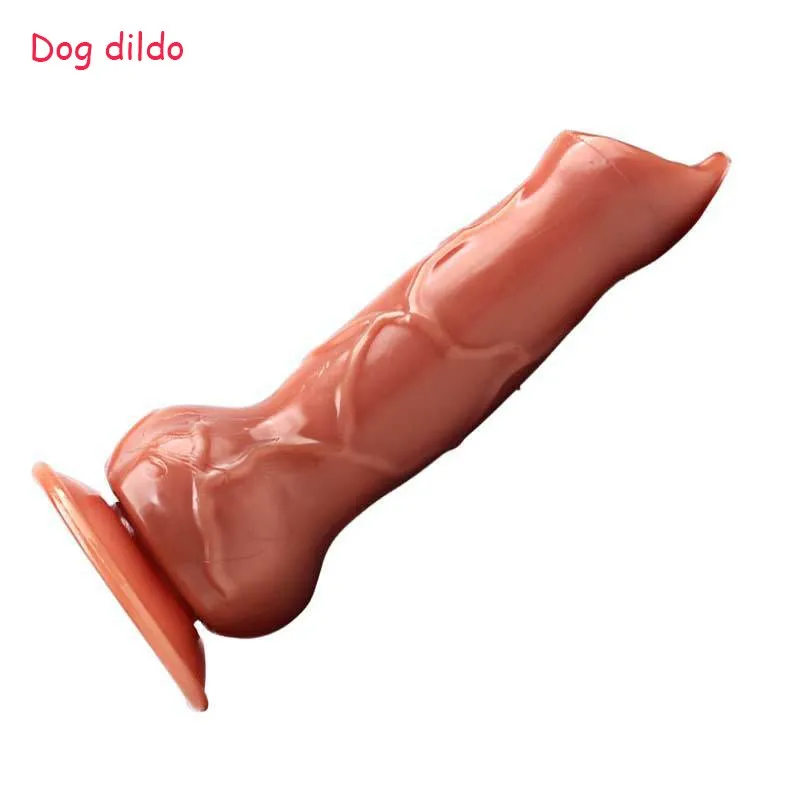 Big dog animal dildo, Realistic design with suction fake penis consoladores femenino, No vibrator anal dildos sex toys for woman