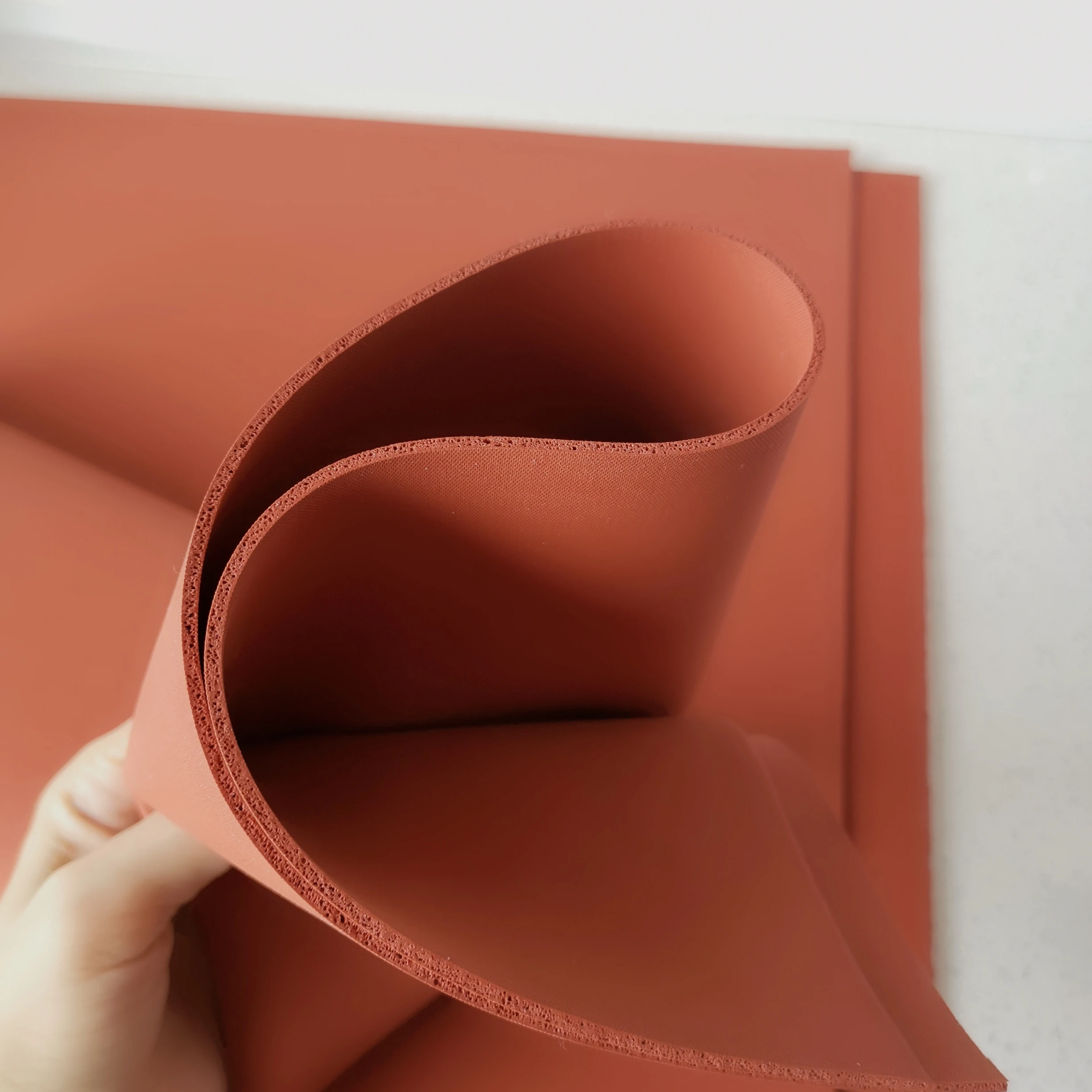 Board Pad High Temperature Resistant Sponge Foam Silicone Plate Gasket Sealing Red Stamping