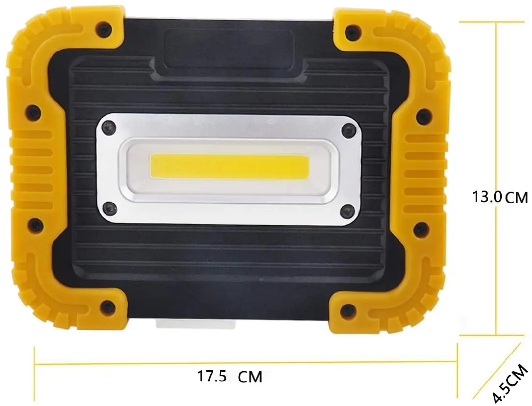 Rechargeable LED Work Light COB Waterproof Job Light Portable Floodlight for Job site Lighting, Car Repairing, Outdoor