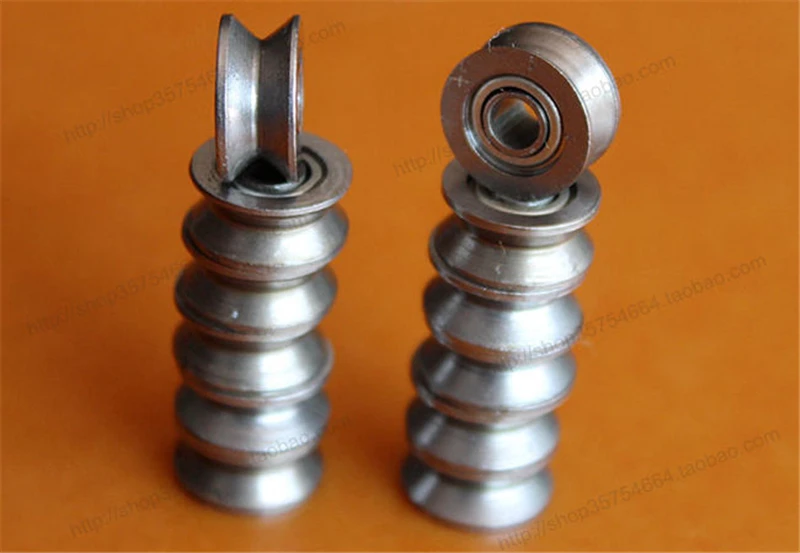 1 pc 4x13x6mm V scanalatura sigillata cuscinetto a sfere in acciaio al carbonio 624VV guida pista cuscinetto a rulli V624 cuscinetto macchina da ricamo