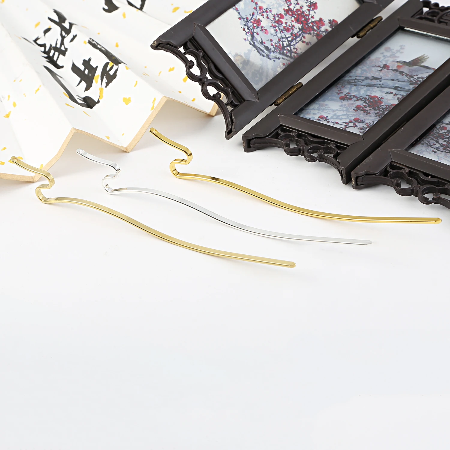 1pcs Vintage Alloy Gold/Copper/Silver Color Hair Sticks For DIY Handmade Hairpins Headwear Jewelry Findings Making Accessories