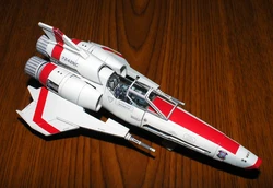 Battlestar Galactic Viper Mark 2, KIT de modelo de papel artesanal, rompecabezas de juguete hecho a mano