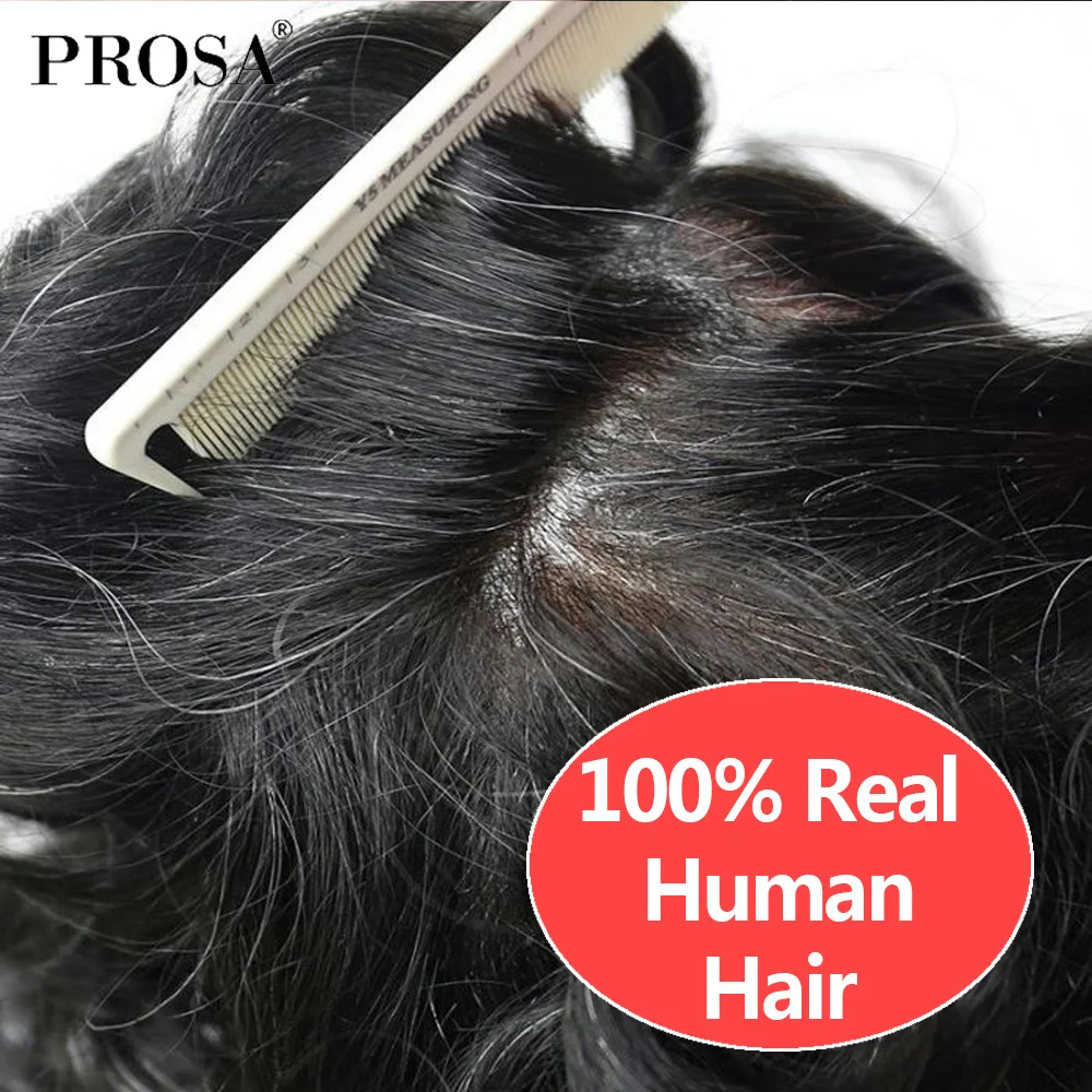 0.03Mm Tipis Kulit PU V-Dilingkarkan Sedikit Gelombang Pria Wig Rambut Palsu Pria Rambut Sistem untuk Pria Fashion pria Alami Wig Rambut Manusia Potongan