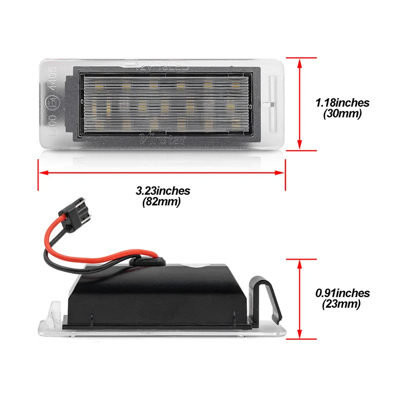 Ulepszona wymiana oświetlenia tablicy rejestracyjnej LED dla GMC Terrain 2010-2023 Acadia 2017 2018 2019 Canbus Auto Parking Tag Lamps