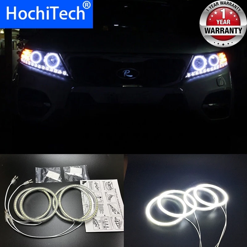 

HochiTech для Kia Sorento R 2009-2012 ультра ярсветодиодный SMD белые светодиодные глаза ангела лм 12 В Комплект кольцевых гало дневные ходовые огни DRL