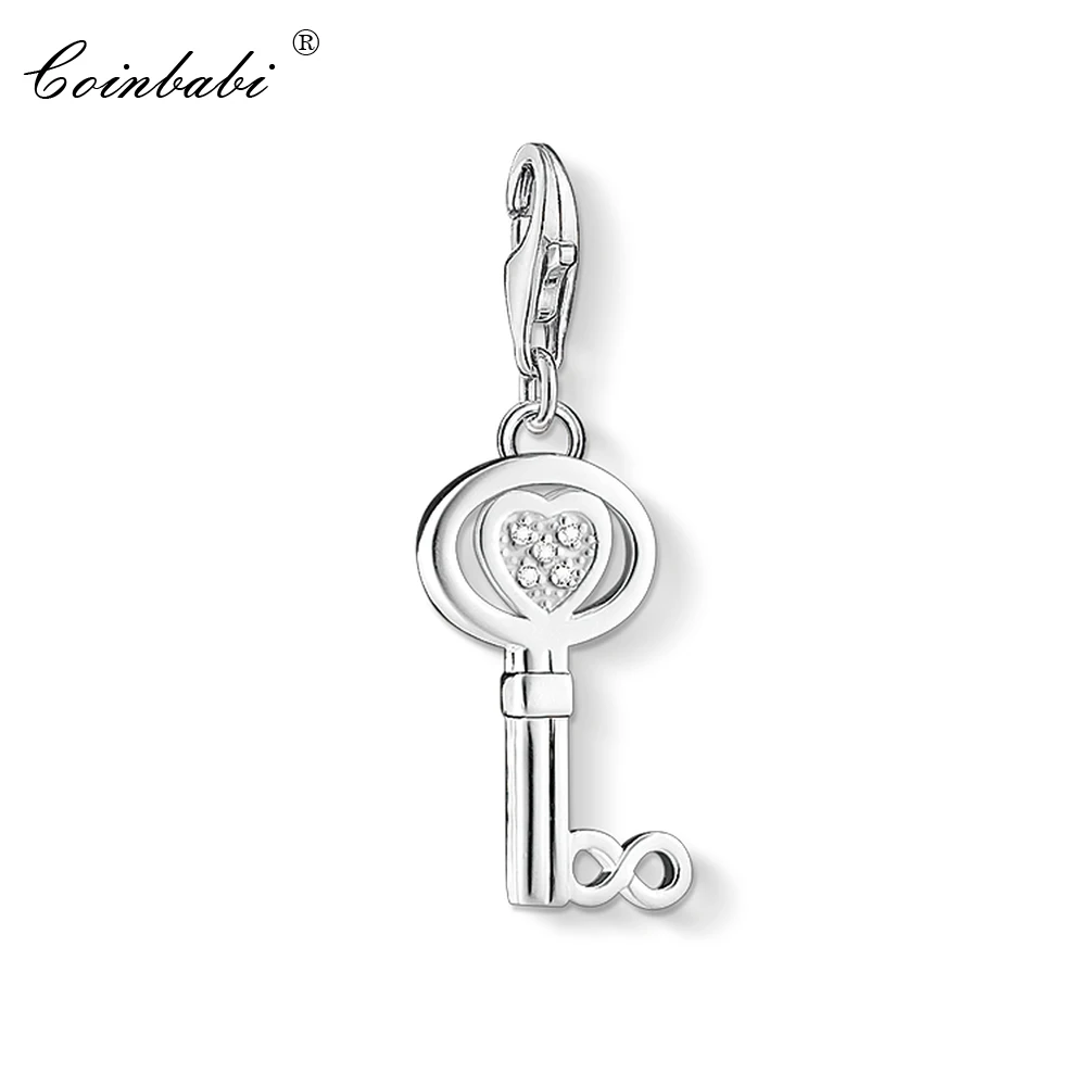 

Charm Pendant Love Keys, 2020 Brand New Fashion Jewelry Pure 925 Sterling Silver Romantic Gift For Women Fit Bracelet Necklace