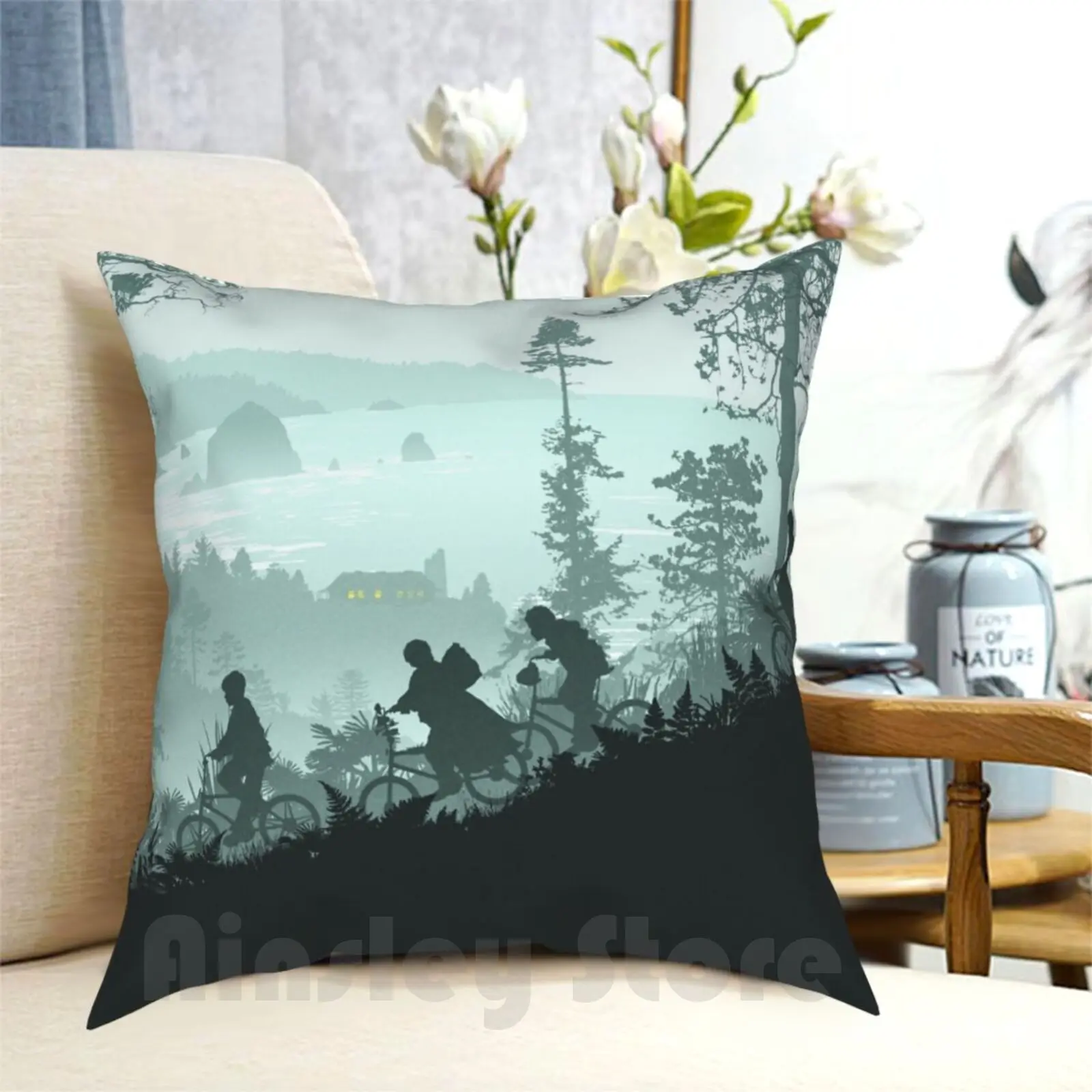 

Pillow Case Printed Home Soft Throw Pillow Goonies Movie 80s Oregon Astoria Retro